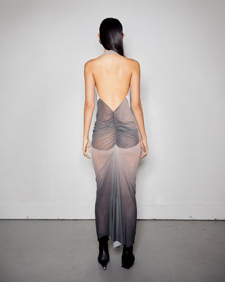 Knot Dress - Beige Fade