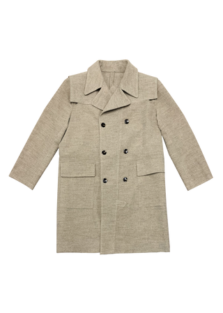 48' MACINTOSH TRENCH  - LUX STRAW WOOL