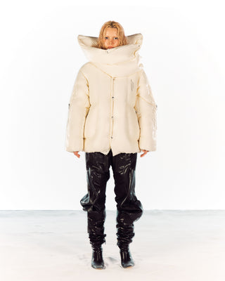 HYDRA LONG PUFFER - CREAM