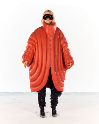 ION LONG PUFFER - RED