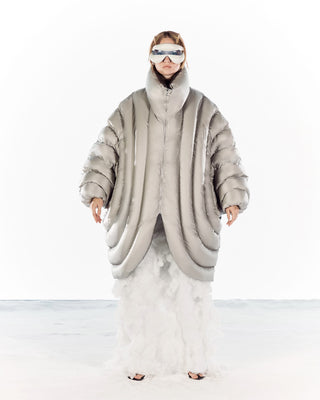 ION LONG PUFFER - BEIGE