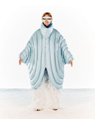ION LONG PUFFER - ICE BLUE