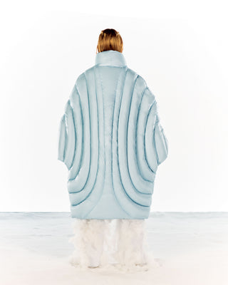 ION LONG PUFFER - ICE BLUE
