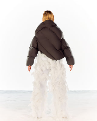NEPTUNE PUFFER JACKET - MOSS GREY