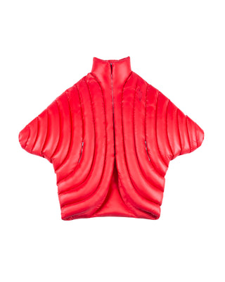 ION LONG PUFFER - RED