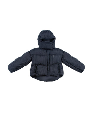 MEDA PLEATED PUFFER - BLACK