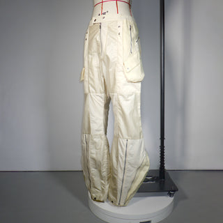Check Pants - Cream