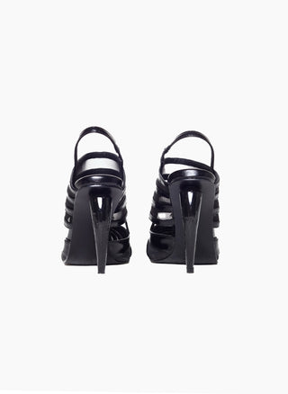 ANGELINA HEEL - ARQ1 - BLACK LEATHER