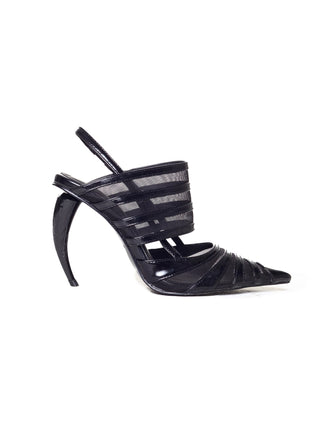 ANGELINA HEEL - ARQ1 - BLACK LEATHER