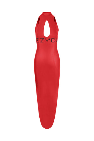 Latex Siren dress Cherry Red
