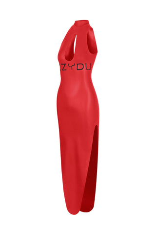 Latex Siren Dress Metallic Black