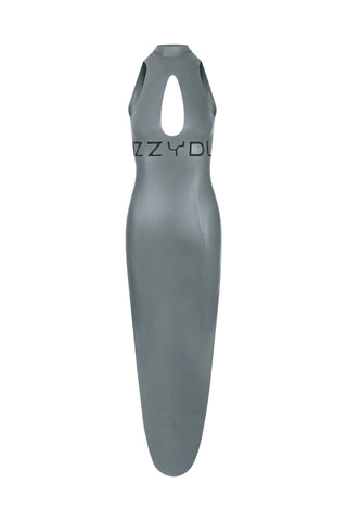 Latex Siren Dress Titanium