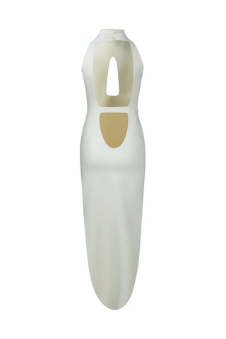 Latex Siren Dress Metallic Black