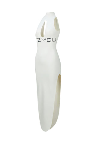 Latex Siren Dress Metallic Black