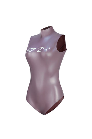 Latex Suction Bodysuit Metallic Black