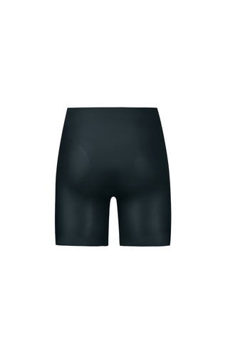 Latex Suction High-Waisted Shorts Metallic Black