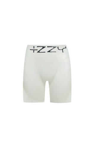 Latex Suction High-Waisted Shorts Metallic Black