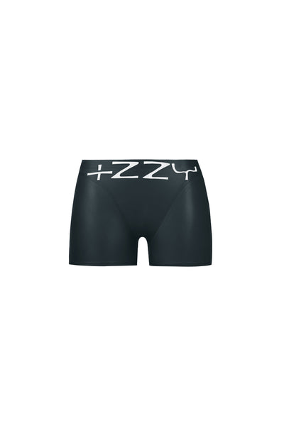 Latex Suction Low-Waisted Shorts Metallic Black – Izzy Du