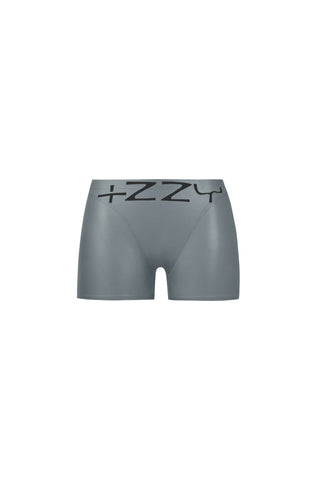 Latex Suction Low-Waisted Shorts Metallic Black