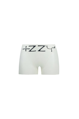 Latex Suction Low-Waisted Shorts Metallic Black